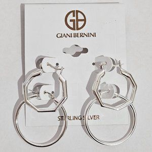 Giani Bernini 2-Pc Set Polished Hoop Earrings in Sterling Silver